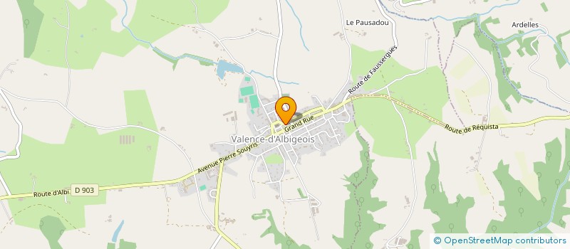 localisation de l'entreprise GROUPEMENT FORESTIER DEL RIOU DE GAYCRE  VALENCE D'ALBIGEOIS