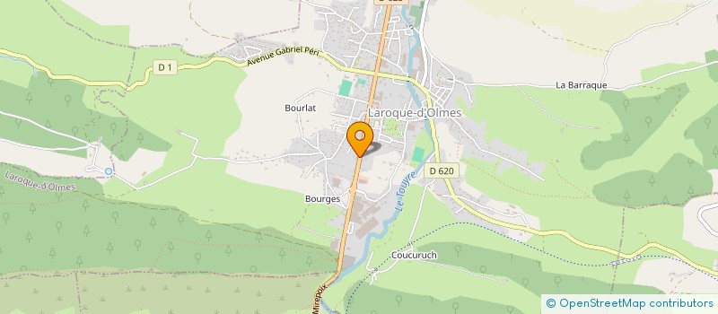 localisation de l'entreprise GROUPEMENT FORESTIER DES 3 A à LAROQUE-D'OLMES