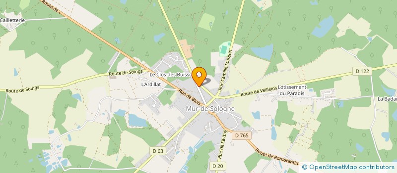 localisation de l'entreprise GROUPEMENT FORESTIER DES 3 ETANGS  VERNOU-EN-SOLOGNE