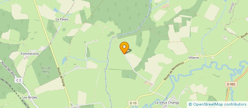 localisation de l'entreprise GROUPEMENT FORESTIER DES 4L DE SAULNIERES  CHANGY