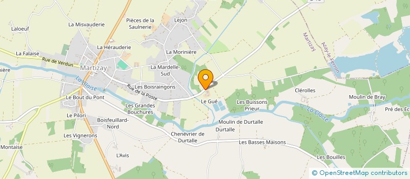 localisation de l'entreprise GROUPEMENT FORESTIER DES 7 BOUILLES à MARTIZAY