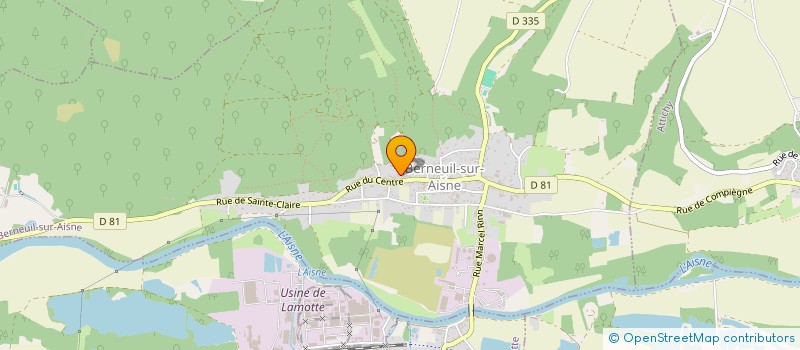 localisation de l'entreprise GROUPEMENT FORESTIER DES ALLOBROGES  BERNEUIL-SUR-AISNE