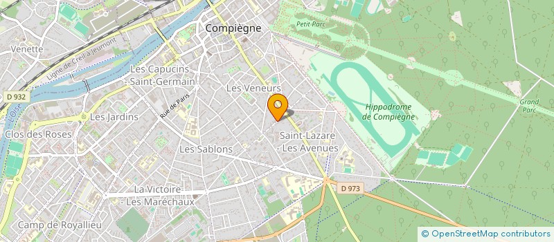 localisation de l'entreprise GROUPEMENT FORESTIER DES AULNAIES  COMPIEGNE