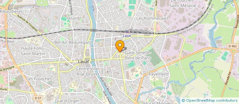 localisation de l'entreprise GROUPEMENT FORESTIER DES AULNAYS à LAVAL