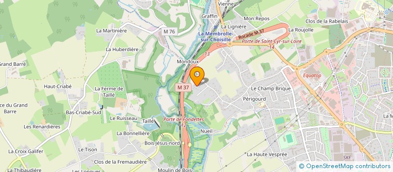 localisation de l'entreprise GROUPEMENT FORESTIER DES AXIS  SAINT-CYR-SUR-LOIRE