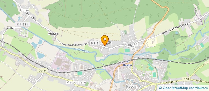 localisation de l'entreprise GROUPEMENT FORESTIER DES BAIES BLEUES  HUBY-SAINT-LEU