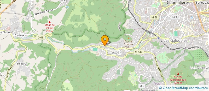 localisation de l'entreprise GROUPEMENT FORESTIER DES BALGUERIE  ROYAT