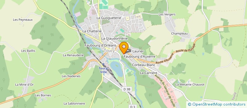 localisation de l'entreprise GROUPEMENT FORESTIER DES BBYMM  TOUCY