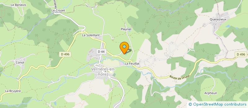 localisation de l'entreprise GROUPEMENT FORESTIER DES BEAL DIT JOY  VERRIERES-EN-FOREZ