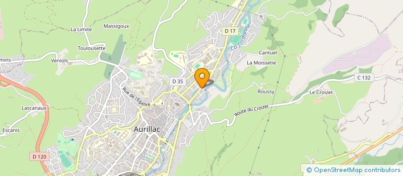 localisation de l'entreprise GROUPEMENT FORESTIER DES BESSADES à AURILLAC