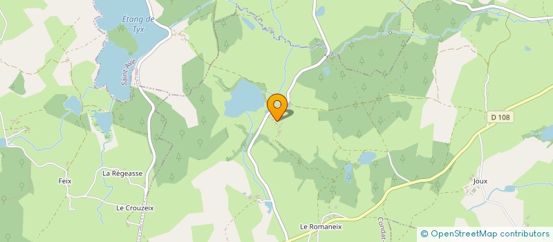 localisation de l'entreprise GROUPEMENT FORESTIER DES BESSES  CONDAT-EN-COMBRAILLE