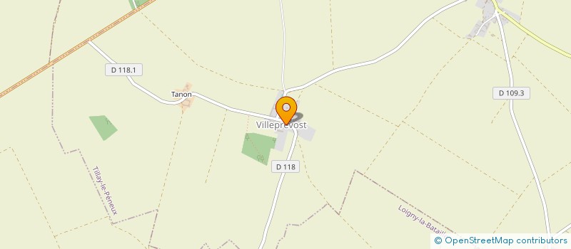 localisation de l'entreprise GROUPEMENT FORESTIER DES BICHONS  TILLAY-LE-PENEUX