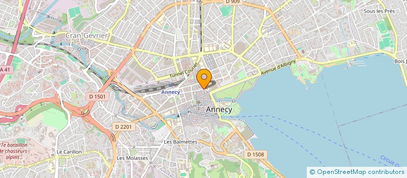 localisation de l'entreprise GROUPEMENT FORESTIER  DES BOIS DE BRICOT  ANNECY