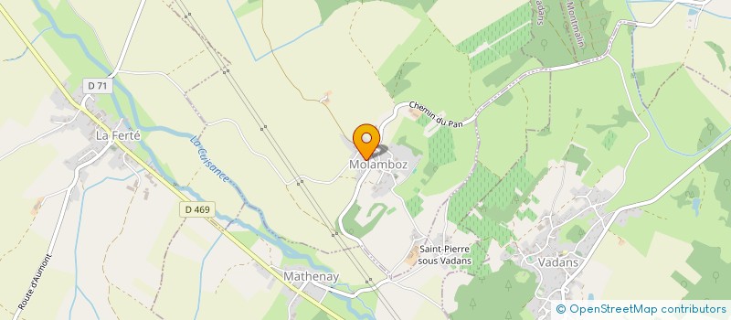 localisation de l'entreprise GROUPEMENT FORESTIER DES BOIS DE GOMEZE ET DE LA TOURNELLE  MOLAMBOZ