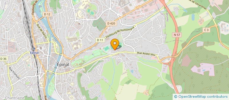 localisation de l'entreprise GROUPEMENT FORESTIER DES BOIS DE L'EST 3 à EPINAL