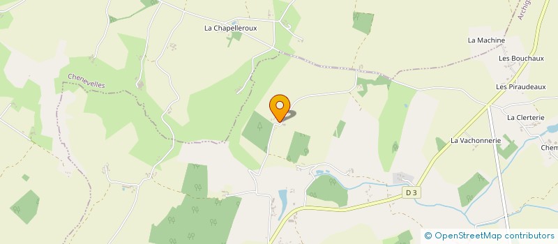 localisation de l'entreprise GROUPEMENT FORESTIER DES BOIS DE LA FEUX  ARCHIGNY