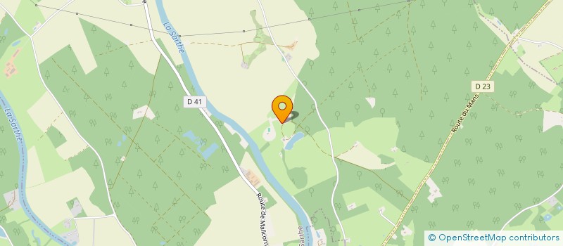 localisation de l'entreprise GROUPEMENT FORESTIER DES BOIS DE MONTABON à NOYEN SUR SARTHE