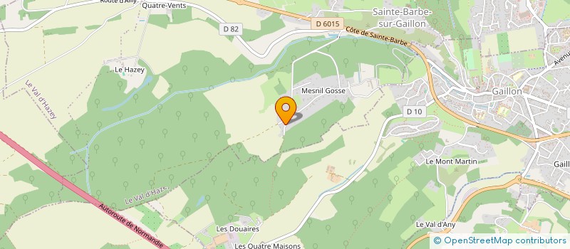 localisation de l'entreprise GROUPEMENT FORESTIER DES BOIS DE ROUEN  LE VAL D'HAZEY