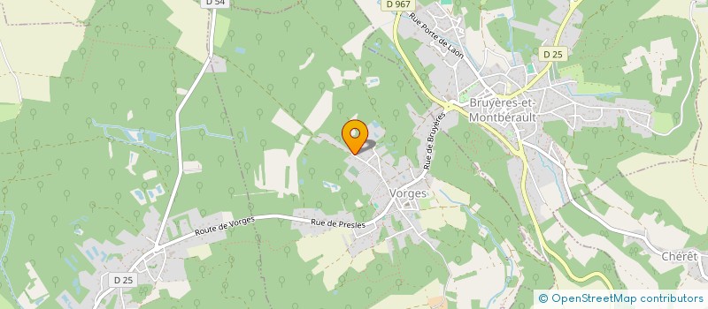 localisation de l'entreprise GROUPEMENT FORESTIER DES BOIS DE VORGES  VORGES