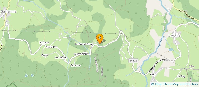 localisation de l'entreprise GROUPEMENT FORESTIER DES BOIS NOIRS  LAVOINE