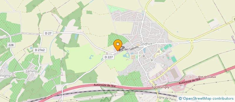 localisation de l'entreprise GROUPEMENT FORESTIER DES BORDS DE VESLE  GUEUX