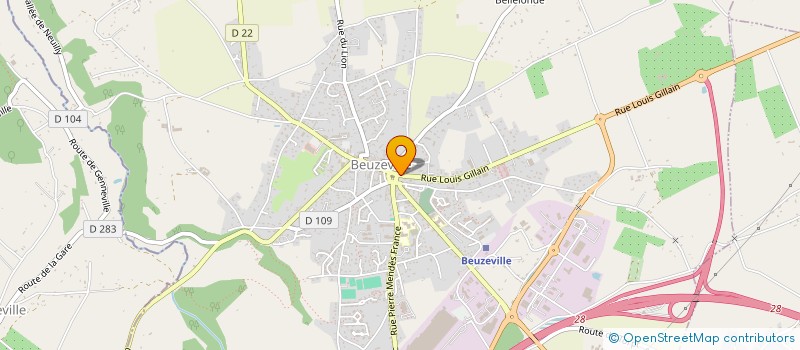 localisation de l'entreprise GROUPEMENT FORESTIER DES BOTTEREAUX à BEUZEVILLE