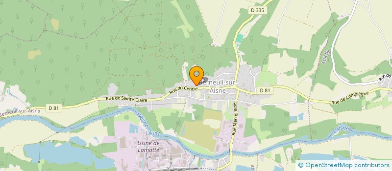 localisation de l'entreprise GROUPEMENT FORESTIER DES CARRIERES  BERNEUIL-SUR-AISNE