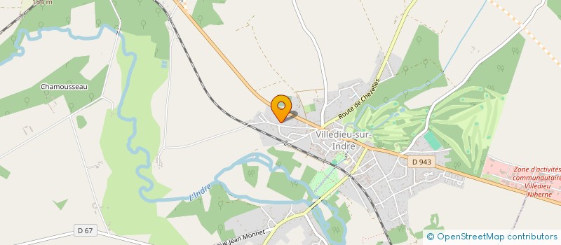 localisation de l'entreprise GROUPEMENT FORESTIER DES COUDRELLES à VILLEDIEU-SUR-INDRE