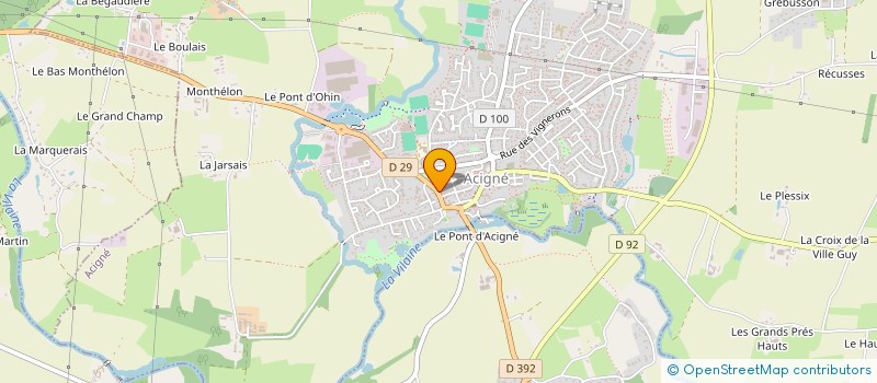 localisation de l'entreprise GROUPEMENT FORESTIER DES ESCURES  ACIGNE