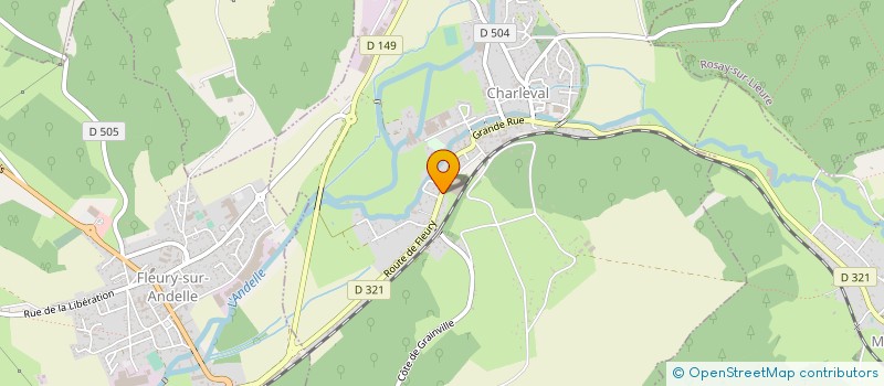 localisation de l'entreprise GROUPEMENT FORESTIER DES ESSARTS  LISORS