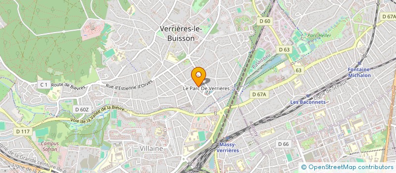 localisation de l'entreprise GROUPEMENT FORESTIER DES FARGES  VERRIERES-LE-BUISSON