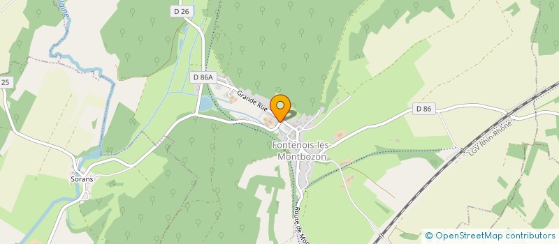 localisation de l'entreprise GROUPEMENT FORESTIER DES FOUGERES  FONTENOIS-LES-MONTBOZON