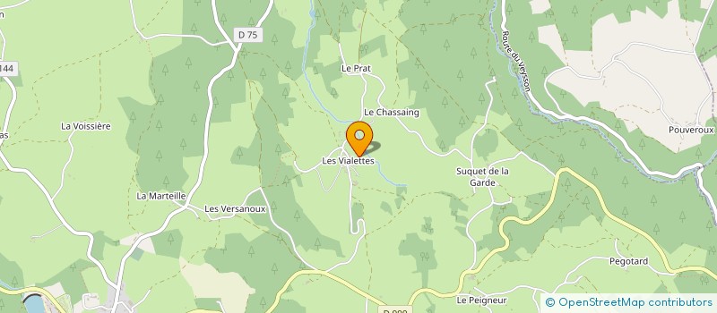 localisation de l'entreprise GROUPEMENT FORESTIER DES FRILOUZ  LE VERNET-CHAMEANE