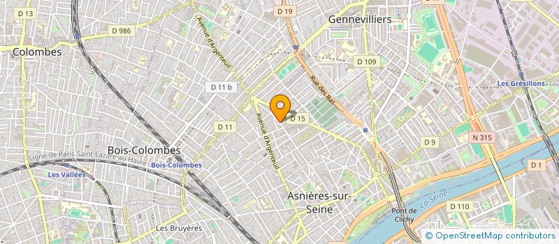 localisation de l'entreprise GROUPEMENT FORESTIER DES GLADIERES à ASNIERES-SUR-SEINE