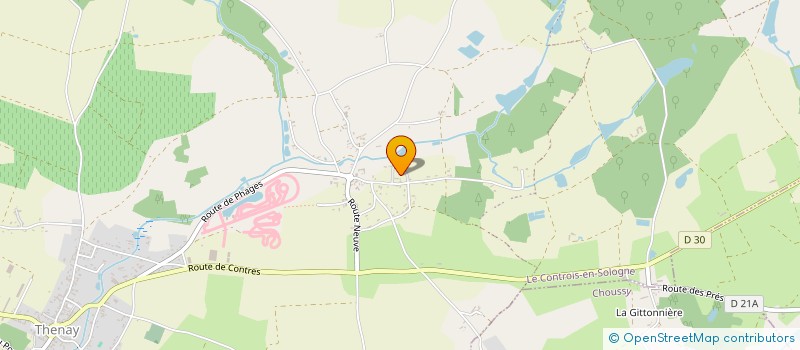 localisation de l'entreprise GROUPEMENT FORESTIER DES GRANDS BIGNOLETS  PONTLEVOY