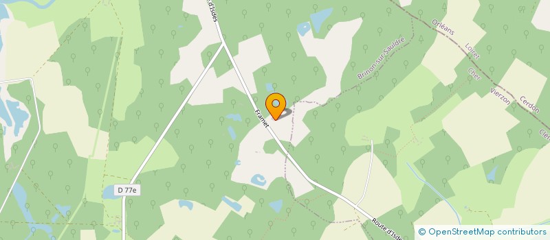 localisation de l'entreprise GROUPEMENT FORESTIER DES GUILLAUMES  BRINON-SUR-SAULDRE