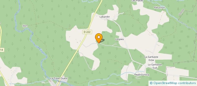 localisation de l'entreprise GROUPEMENT FORESTIER DES GUIRAUD  UZESTE