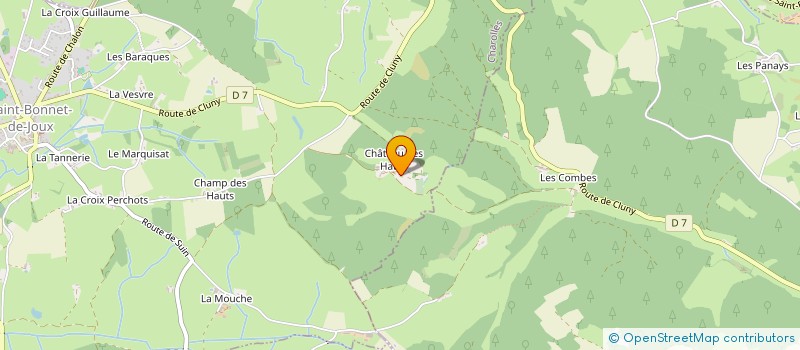 localisation de l'entreprise GROUPEMENT FORESTIER DES HAUTS à SAINT-BONNET-DE-JOUX