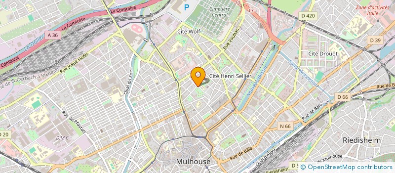 localisation de l'entreprise GROUPEMENT FORESTIER DES HAUTS BOIS à MULHOUSE