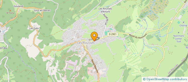 localisation de l'entreprise GROUPEMENT FORESTIER DES LORGES  LES ROUSSES