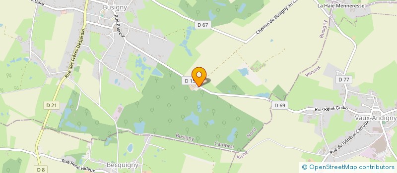 localisation de l'entreprise GROUPEMENT FORESTIER DES MARGANNES à BUSIGNY