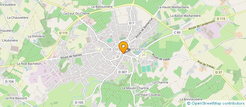localisation de l'entreprise GROUPEMENT FORESTIER DES MAUGES à LA BOISSIERE-DU-DORE