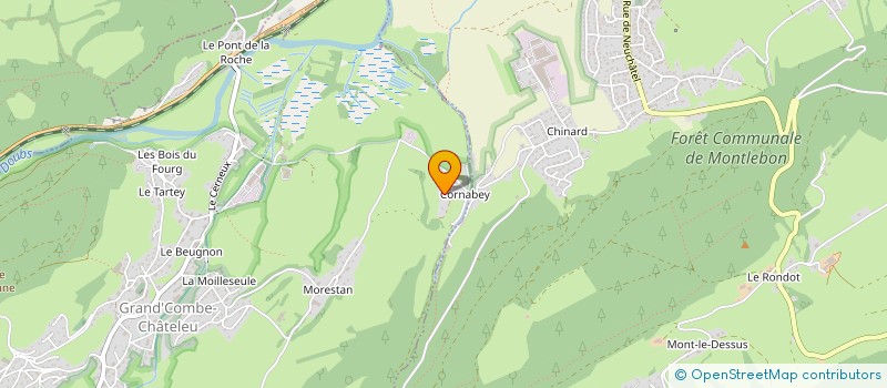 localisation de l'entreprise GROUPEMENT FORESTIER DES MAZURIAUX  GRAND'COMBE-CHATELEU