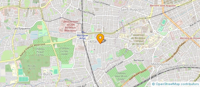 localisation de l'entreprise GROUPEMENT FORESTIER DES MIOLIES  MERIGNAC