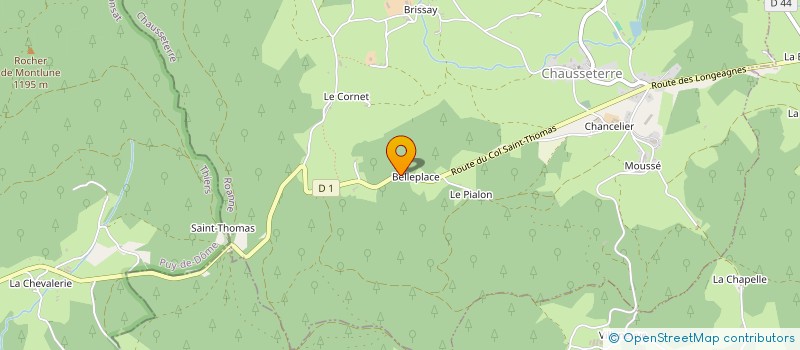 localisation de l'entreprise GROUPEMENT FORESTIER DES MONTS DU LIMOUSIN  CHAUSSETERRE