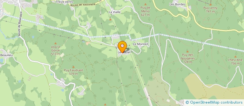 localisation de l'entreprise GROUPEMENT FORESTIER DES MONTS PEYRATOIS à PEYRAT-LE-CHATEAU