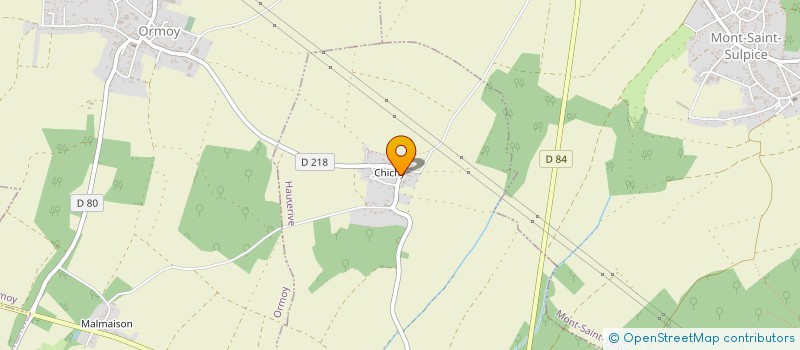 localisation de l'entreprise GROUPEMENT FORESTIER DES ORMES à HAUTERIVE