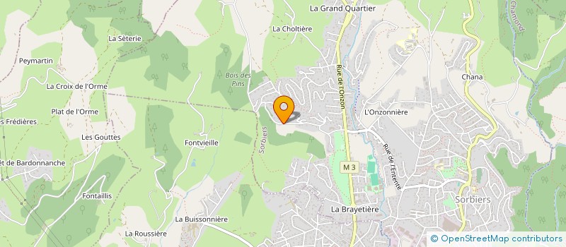 localisation de l'entreprise GROUPEMENT FORESTIER DES PELLES  SORBIERS