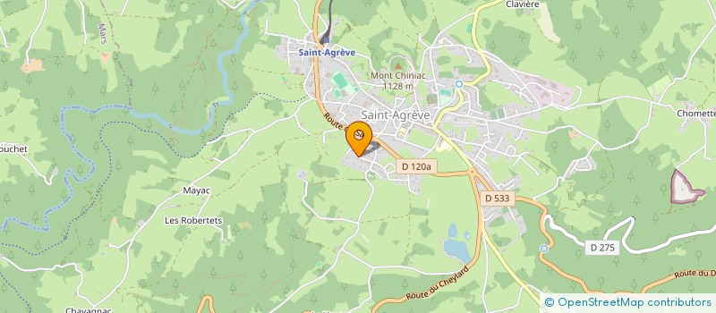 localisation de l'entreprise GROUPEMENT FORESTIER DES PETITES SAGNES  SAINT-AGREVE