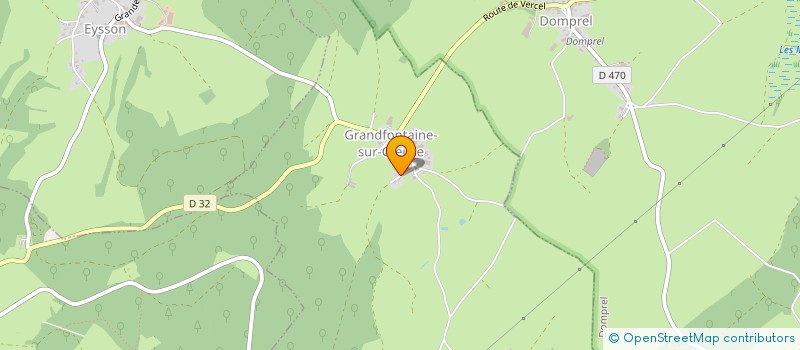 localisation de l'entreprise GROUPEMENT FORESTIER DES PETITS PINOS  GRANDFONTAINE-SUR-CREUSE